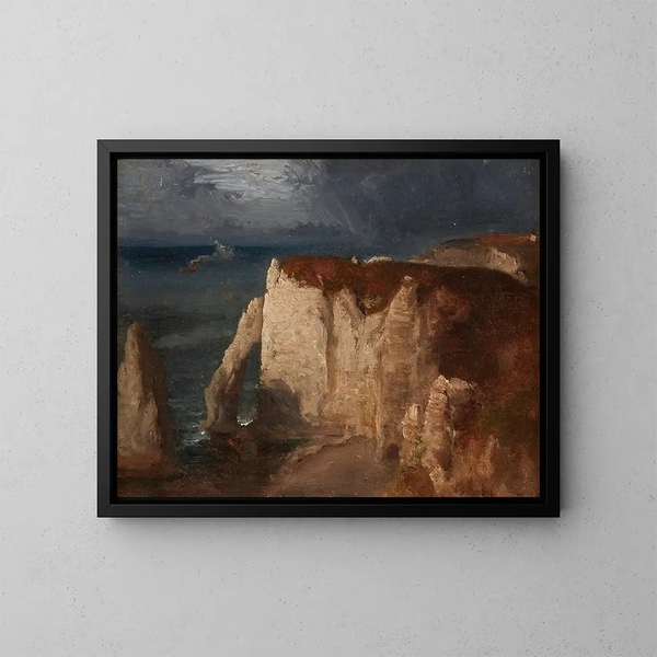 Étretat - George Inness — gerahmtes Bild an der Wand