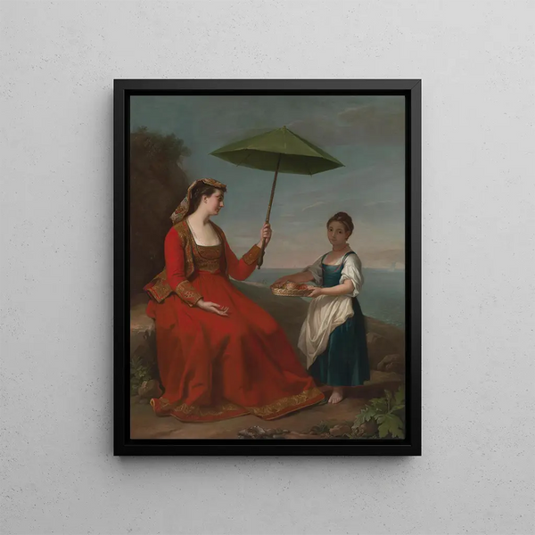 George James - A Lady of Neturrio a Seaport in the Popes Territories.webp