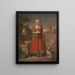 Eine Dame von Petrella im Königreich Neapel - George James — gerahmtes Bild an der Wand