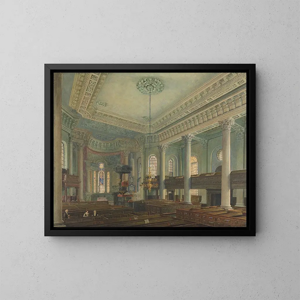 Kirche Saint-Paul de Deptford - George Johann Scharf — gerahmtes Bild an der Wand