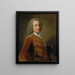 Portrait eines Mannes - George Knapton — gerahmtes Bild an der Wand