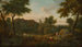 Italienisches Landschaftsgemälde mit Manius Curius Dentatus und seinen Gefolgsleuten, die die Geschenke der Samniten ablehnen und lieber Rüben bevorzugen - George Lambert — Ansicht des Kunstwerks