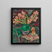 Glaïeuls dans un vase vert - George Leslie Hunter — gerahmtes Bild an der Wand