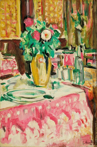 George Leslie Hunter - Still Life with Roses in an Interior.webp
