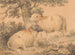 Ein Widder und eine Schafherde in einer Landschaft - George Morland — Ansicht des Kunstwerks