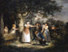 Das Spiel des Halstuchs - George Morland — Ansicht des Kunstwerks