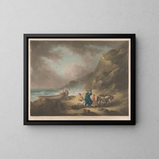 Fischer - George Morland — gerahmtes Bild an der Wand