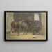 Pferde - George Morland — gerahmtes Bild an der Wand