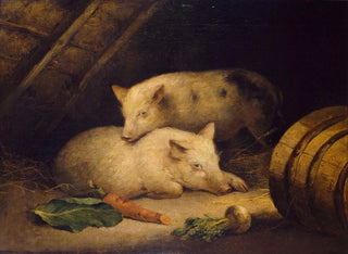 Schweine - George Morland — Ansicht des Kunstwerks