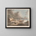 Schmuggler - George Morland — gerahmtes Bild an der Wand