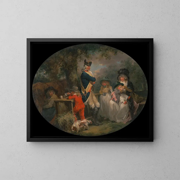 Park von St James - George Morland — gerahmtes Bild an der Wand
