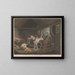 L'Étable des fermiers - George Morland — gerahmtes Bild an der Wand