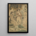 Drei Figuren und ein Hund - George Morland — gerahmtes Bild an der Wand