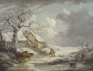Winterlandschaft - George Morland — Ansicht des Kunstwerks