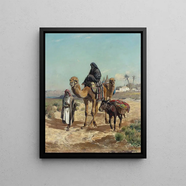 George Peter - An Arab Traveler And His Wife.webp