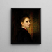 Portrait von Maria Healy, der Tochter des Künstlers - George Peter Alexander Healy — gerahmtes Bild an der Wand