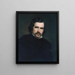 Portrait des Künstlers - George Peter Alexander Healy — gerahmtes Bild an der Wand