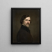 Selbstporträt - George Peter Alexander Healy — gerahmtes Bild an der Wand