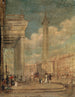 Eine Ansicht von O'Connell Street in Dublin - George Petrie — Ansicht des Kunstwerks