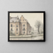 Vue du château de Doorwerth - George Pieter Westenberg — gerahmtes Bild an der Wand