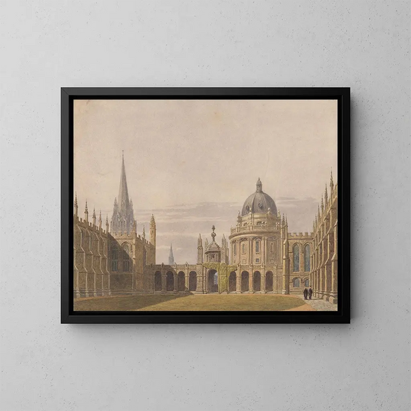 Le Quadrilatère d'All Souls à Oxford - George Pyne — gerahmtes Bild an der Wand
