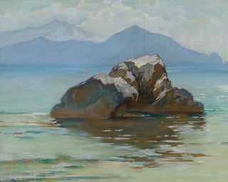 Die Halbinsel von Sorrent aus Capri - George Randolph Barse — Ansicht des Kunstwerks
