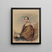 Portrait einer Frau - George Richmond — gerahmtes Bild an der Wand