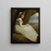 Emma Hart später Lady Hamilton in Abwesenheit - George Romney — gerahmtes Bild an der Wand