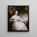Mademoiselle Clavering - George Romney — gerahmtes Bild an der Wand