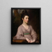 Mademoiselle Kirkpatrick - George Romney — gerahmtes Bild an der Wand