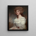 Portrait von Ann Morley geborene Barlow - George Romney — gerahmtes Bild an der Wand