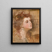 Portrait einer Dame - George Romney — gerahmtes Bild an der Wand