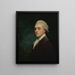 Portrait eines jungen Mannes - George Romney — gerahmtes Bild an der Wand