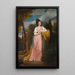 Portrait der Lady Elizabeth Capell Lady Monson - George Romney — gerahmtes Bild an der Wand