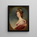 Portrait der Lady Emilia Kerr - George Romney — gerahmtes Bild an der Wand
