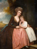 Portrait von Frau Bracebridge und ihrer Tochter Mary - George Romney — Ansicht des Kunstwerks