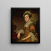 Portrait von Frau Dawes - George Romney — gerahmtes Bild an der Wand
