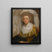 Portrait von Mme Francis Ingram - George Romney — gerahmtes Bild an der Wand