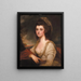 Portrait de Lady Bentinck - George Romney — gerahmtes Bild an der Wand