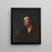 Portrait des Reverend Richard Stables - George Romney — gerahmtes Bild an der Wand