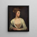Portrait einer Frau, die man für Emily Bertie Pott hält - George Romney — gerahmtes Bild an der Wand