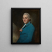 Portrait eines traditionellen Gentleman, der als Atkinson Grimshaw identifiziert wird - George Romney — gerahmtes Bild an der Wand