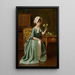 L'histoire de la rose - George Sloane — gerahmtes Bild an der Wand