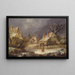 Ein Winterlandschaft - George Smith — gerahmtes Bild an der Wand