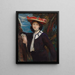 Dame, die einen Sonnenschirm hält - George Spencer Watson — gerahmtes Bild an der Wand