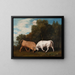 Kampf der Stiere - George Stubbs — gerahmtes Bild an der Wand