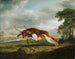Hund laufend einem Hirsch - George Stubbs — Ansicht des Kunstwerks