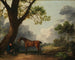 Der dritte Herzog von Dorset, Jäger mit einem Kutscher und einem Hund - George Stubbs — Ansicht des Kunstwerks
