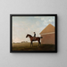 Rennbahn mit Jockey in Newmarket - George Stubbs — gerahmtes Bild an der Wand