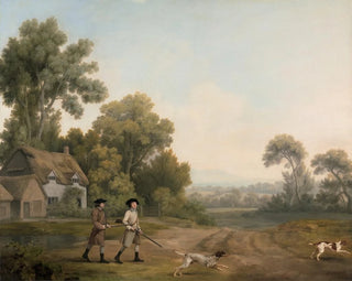 Zwei Edelmann auf der Jagd - George Stubbs — Ansicht des Kunstwerks